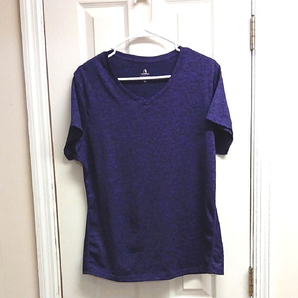Purple V-Neck Women's Top